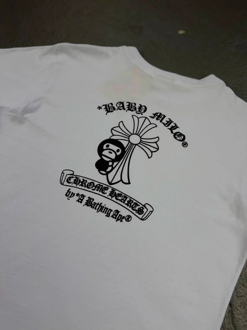 CAMISETA CHROME HEARTS X BAPE