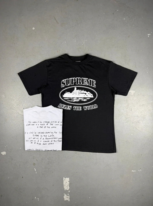 CAMISETA SUPREME RULES THE WORLD